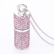 KEXIN 64GB USB Flash Drive 2.0, Crystal Bling Rhinestone Memory Stick, 1.8 x 0.7 Thumb Drive, Pink