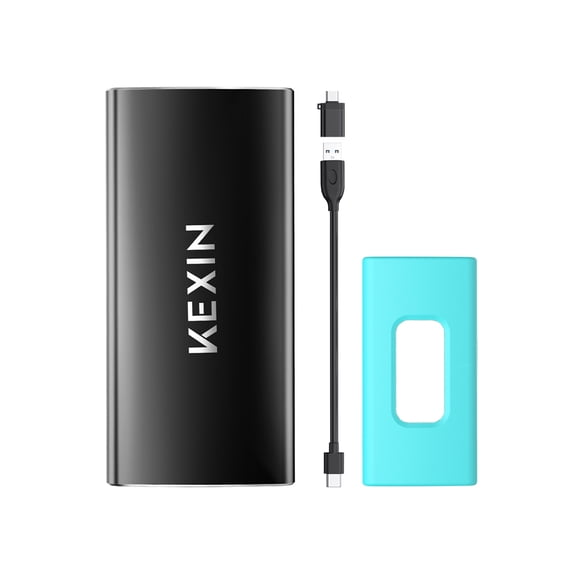 KEXIN External SSD 1TB USB C 3.2 Gen 2 Portable SSD, up to 500MB/s, for PC Mac, Android, Game, Laptop, Xbox, PS4