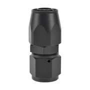 KEXWAN 10AN Straight End Fitting Swivel for Braided Fuel Oil Gas Line Hose End AN10 Fittings Aluminum Black Anodized10AN-Straight
