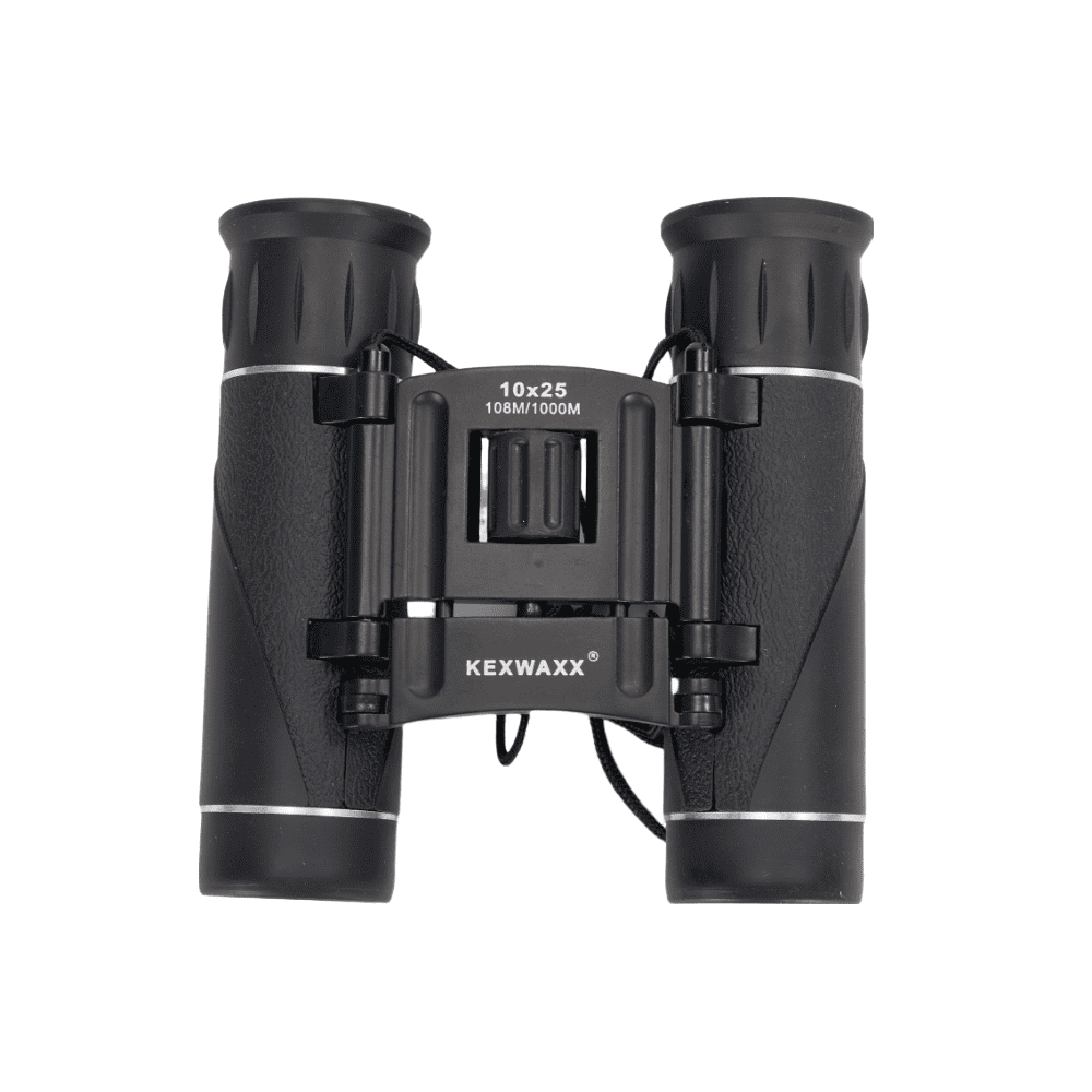 KEXWAXX 10x25 Compact Binoculars - BAK7 Prism, Waterproof, High Definition, Lightweight for Bird Watching, Hunting, Travel