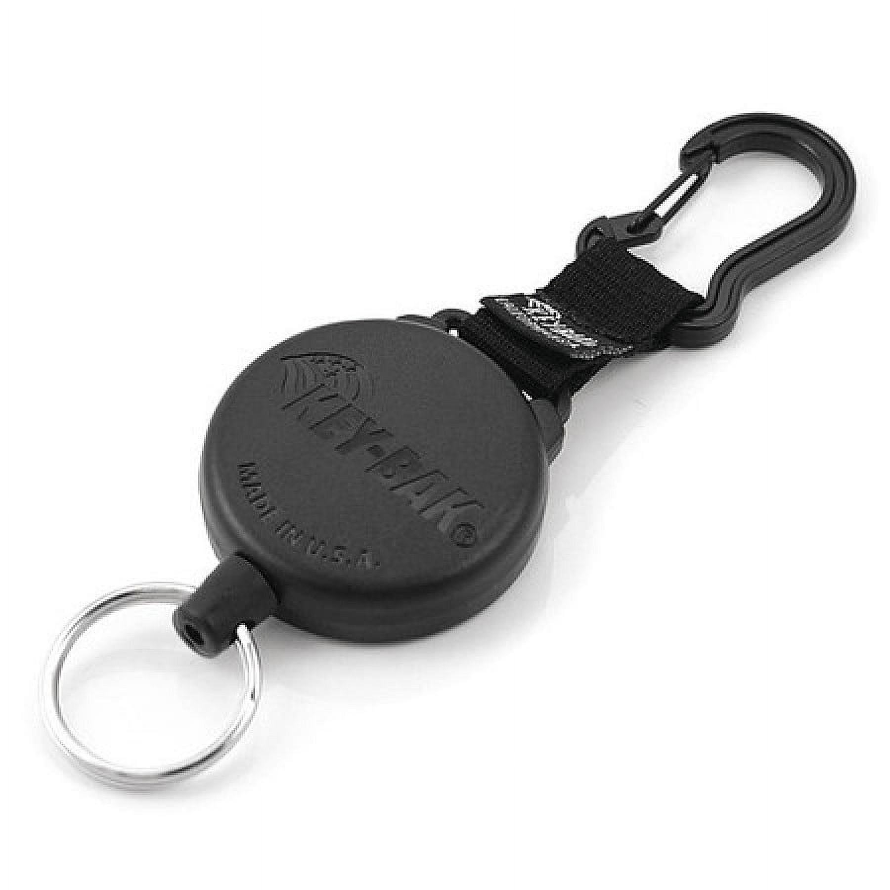 KEY-BAK 0488-603 Key Reel,28" L,Black,1-1/8" Ring dia.
