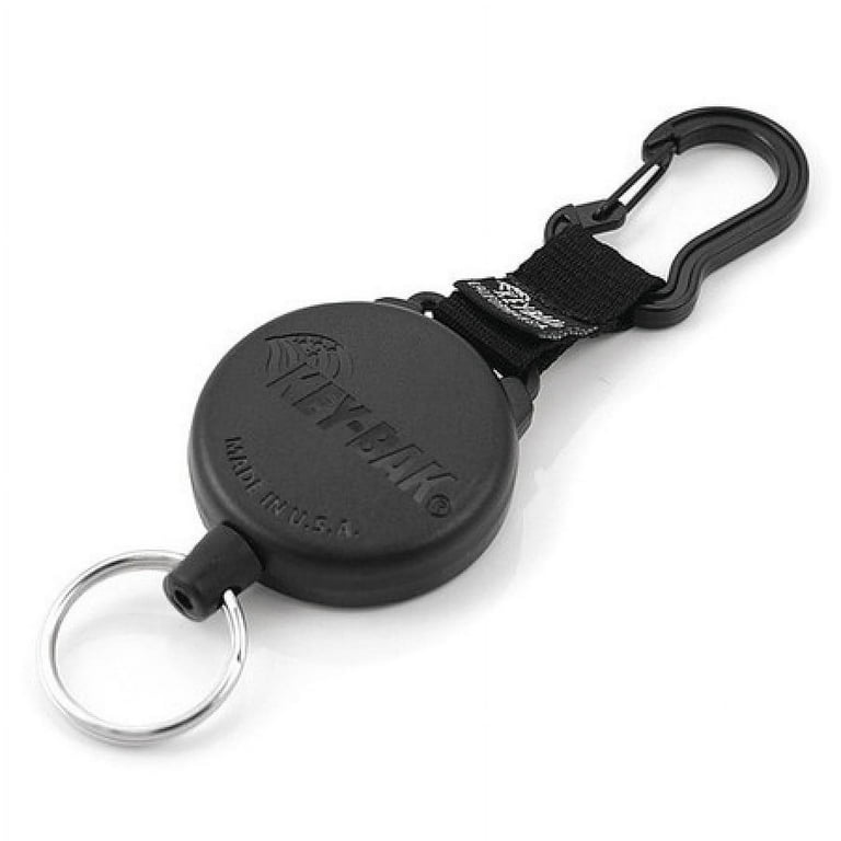 Key-Bak 0488-603 Key Reel, 28 L, Black, 1-1/8 Ring Dia.