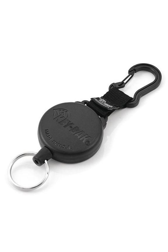 0488-603 Key Reel,28" L,Black,1-1/8" Ring dia.