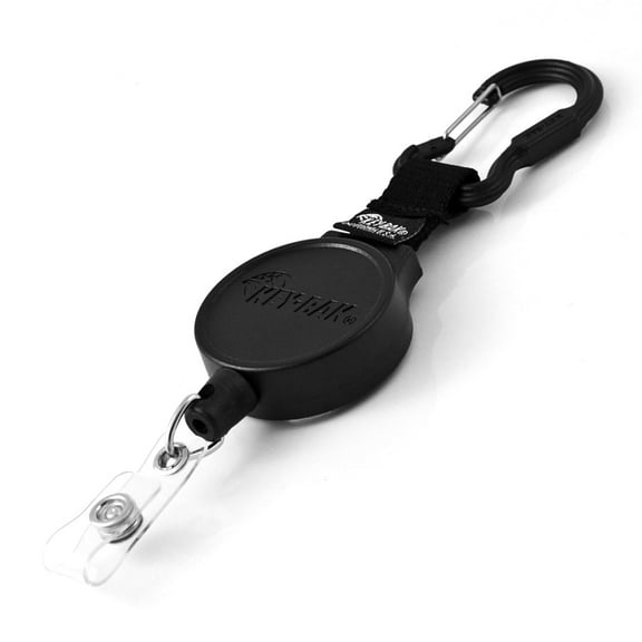 KEY-BAK 6 oz Retractable ID Badge Holder Keychain with Steel Carabiner -36" Retractable Cord