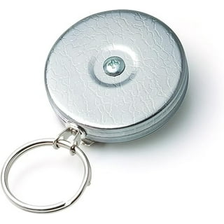 Key-Bak Super48 HD 8oz. Locking Retractable Key Holder, 48 Retractable  Cord, Black Polycarbonate Case, Steel Belt Clip, Oversized Split Ring