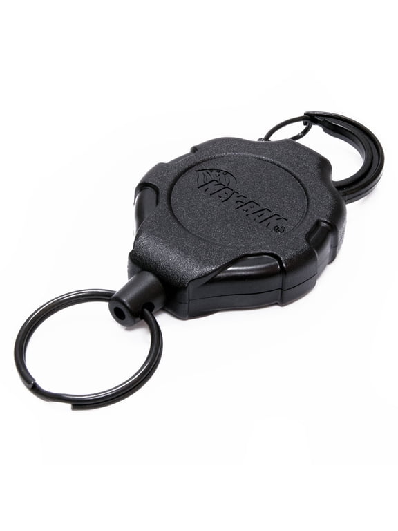 Polycarbonate Retractable Ratching Tether Keychain with Carabiner-Super Duty (36"/13 oz.)