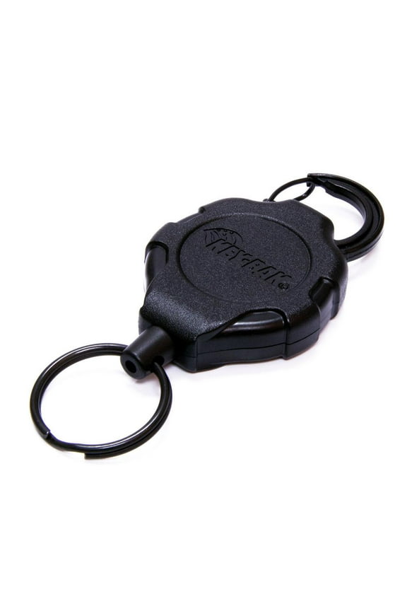 RATCH-IT Black Retractable Keychain Holder, 48" Kevlar Cord, Secure Tools, and Keys