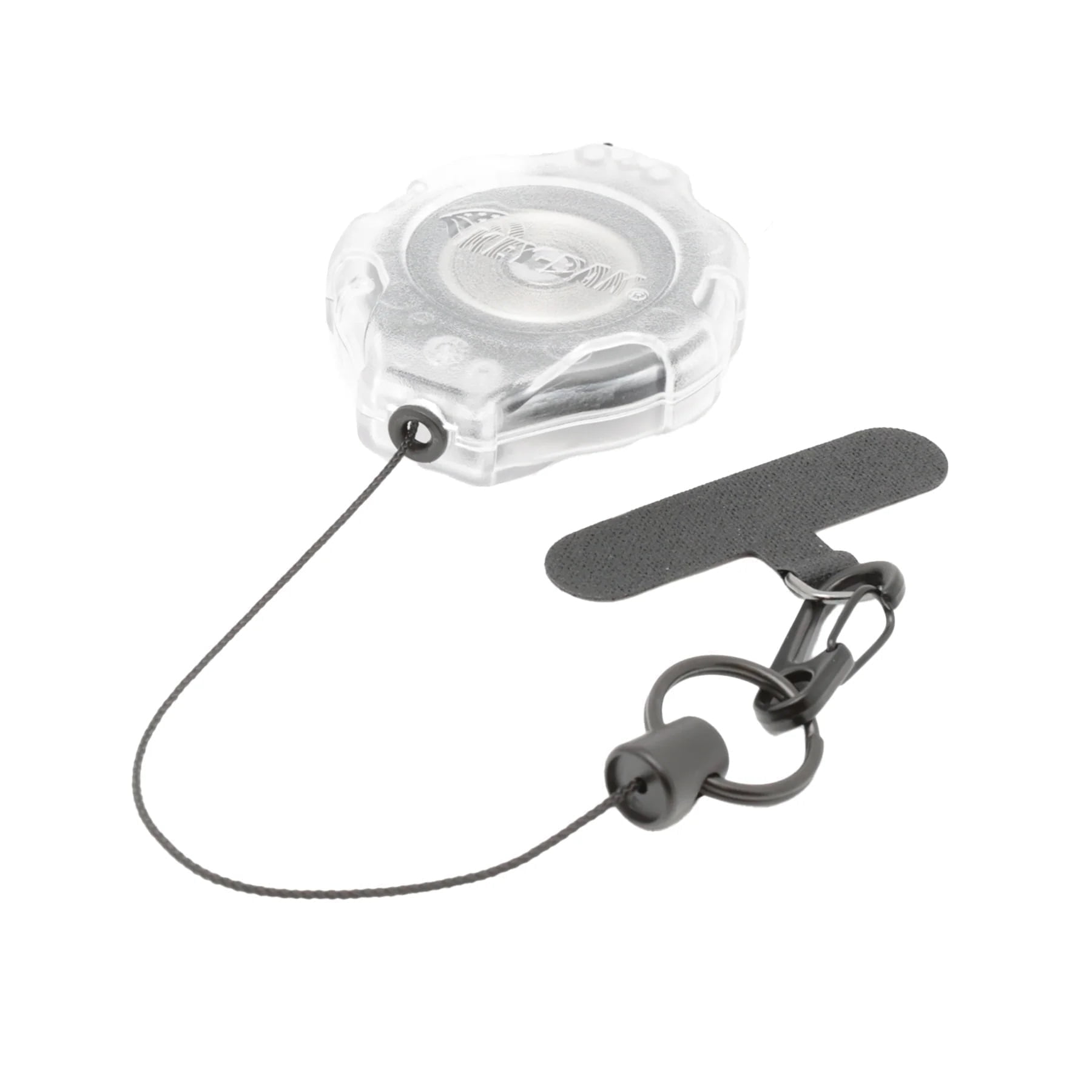 KEY-BAK Ratch-It Retractable Anti-Theft Phone Tether with Belt Clip for All Cases-Clear