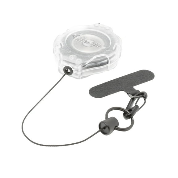 KEY-BAK Ratch-It Retractable Anti-Theft Phone Tether with Belt Clip for All Cases-Clear