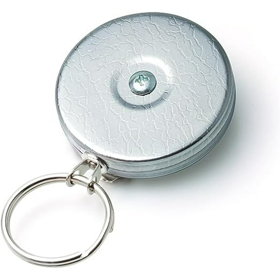 KEY-BAK Retractable Keychain with Belt Clip and Split Ring-48" Stainless Steel Cable (8 oz. Load)