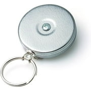 KEY-BAK Retractable Keychain with Belt Clip and Split Ring-48 Stainless Steel Cable 8 oz. Load