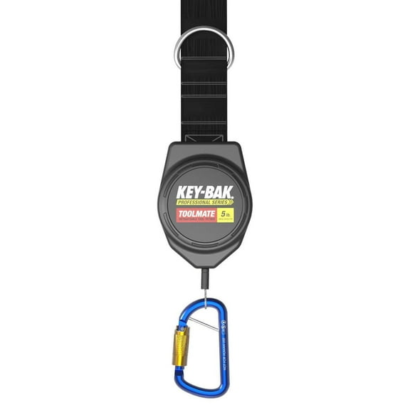 Key-Bak Retractable Tool Tether,ABS,Black 0KB6-0A32