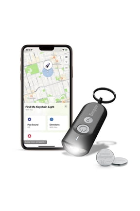 Apple Find My Key Device Tracker Keychain LED Flashlight for Everyday Travel