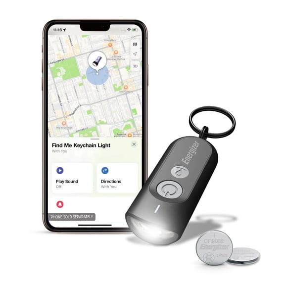 Energizer Find Me Keychain LED Light with Apple Find My Technology