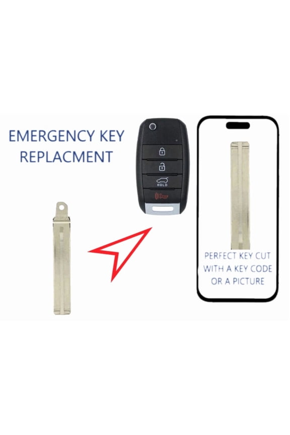 KEY CUT + 2013-2022 Kia / Remote Flip Key Blade / KK10 TOY48 / PN: 81996-A4000