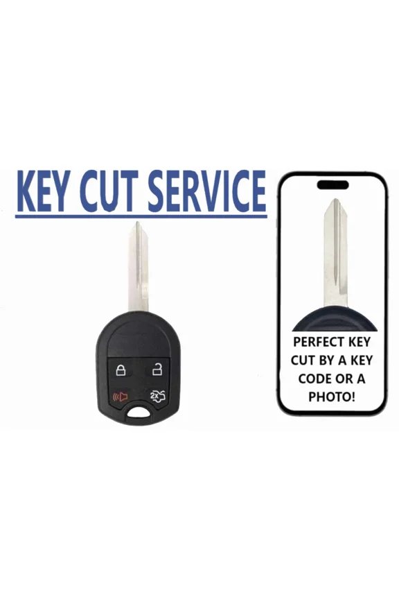 KEY CUT + 4 BUTTON REMOTE KEY SA 80 BIT CHIP For FORD LINCOLN MERCURY 2000-2017