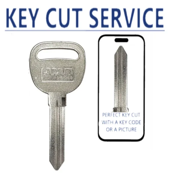 KEY CUT + B96 P1110 Uncut Key Blank for GM Chevrolet Saturn Ignition/Door
