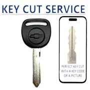 KEY CUT + CHEVROLET GM B102 Mechanical Plastic Head Key B102P NO CHIP