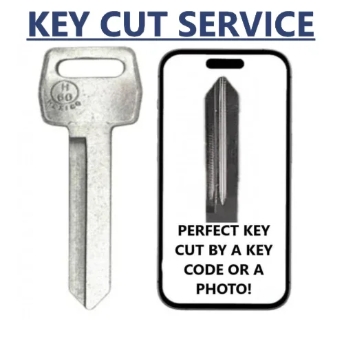 KEY CUT + H60 Metal Key for Ford / Lincoln / Mercury 1190LN (JMA-FO-11DE)