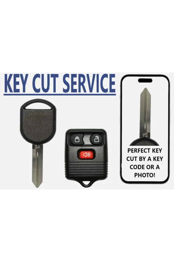 KEY CUT + H92 / H84 Key 4D63 80 Bit Chip SA + 4B REMOTE for 2002 - 2015 LINCOLN
