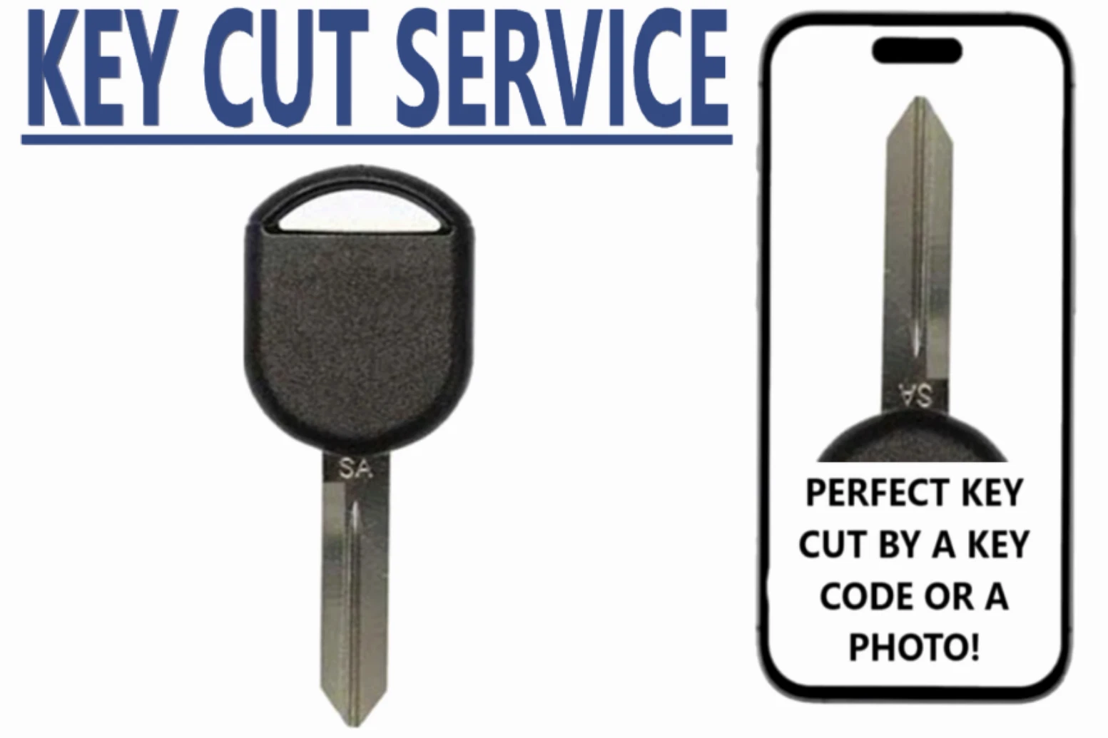 983 Key KEY CUT + H92 / H84 Transponder Key 4D63 80 Bit Chip SA for 2002 - 2015 ...