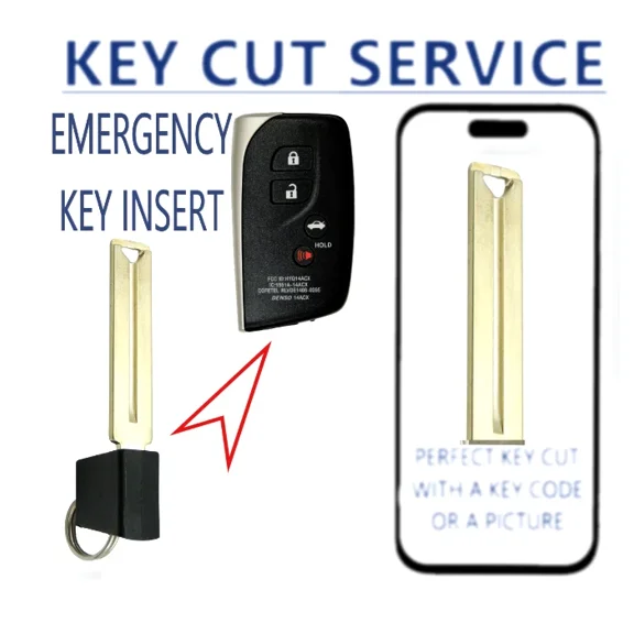 Emergency Key Blade for Lexus LS460 LS600h 2013-2017 LXP90 OEM Part 69515-50290