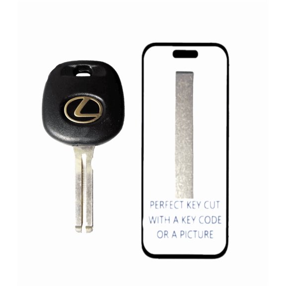 KEY CUT + Lexus TOY48 TR48PHT, Transponder Key Short ES GS IS LS RX 99-03
