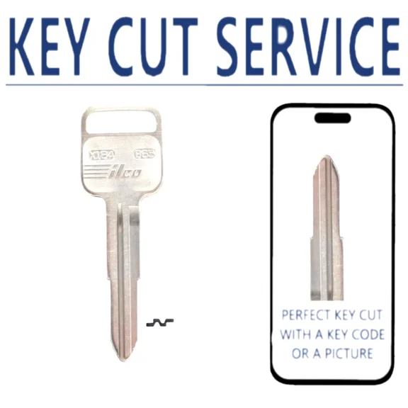 KEY CUT SERVICE B65 / X184 Key Blank | Isuzu Honda | Uncut Metal Replacement Key
