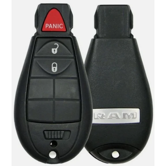 KEY CUT SERVICE + GQ4-53T 3 Button Fobik Key for 2013 - 2018 Dodge Ram