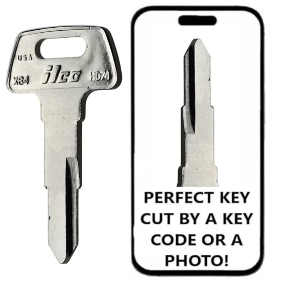 KEY CUT SERVICE + HD74 / X84 Key Blank Honda Motorcycle, ATV & Scooter