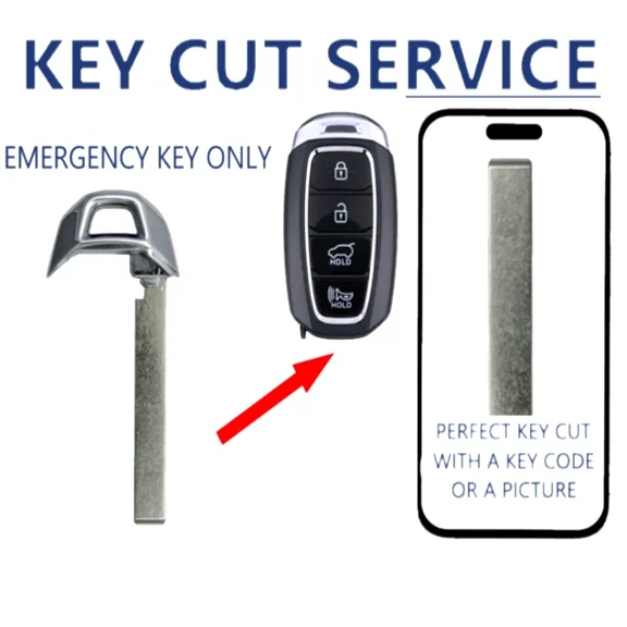 KEY CUT SERVICE Hyundai 2017-2021 / Emergency Key Blade / KK12 / PN: 81996-J9020
