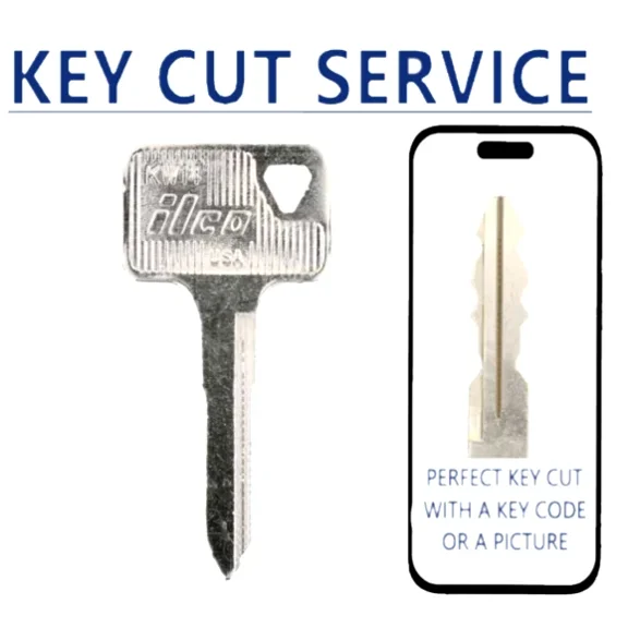 KEY CUT SERVICE + Ilco - KW14 - Kawasaki - Ducati - Motorcycle / ATV Key Blank