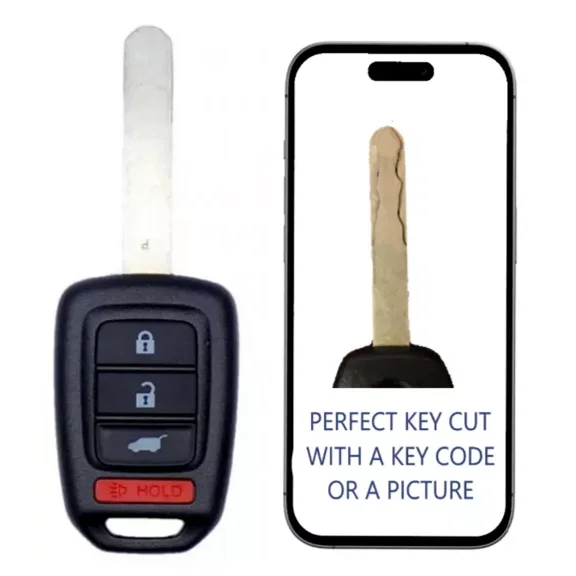 KEY CUT SERVICE + Remote Head Key For Honda HR-V CR-V 2014-2021 MLBHLIK6-1T