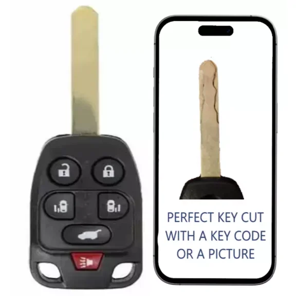 KEY CUT SERVICE + Remote Head Key For Honda Odyssey 2011 - 2013 N5F-A04TAA