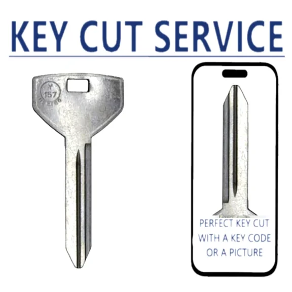 KEY CUT SERVICE + Y157 / CHR-14 / P1794 Chrysler Dodge Jeep JMA Metal Key Blank