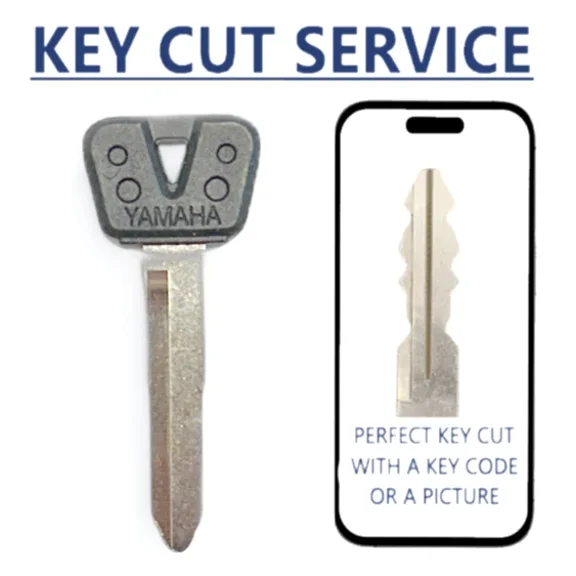 KEY CUT SERVICE + Yamaha YM63-P/X248/YH35R Motorcycle Key PLASTIC HEAD