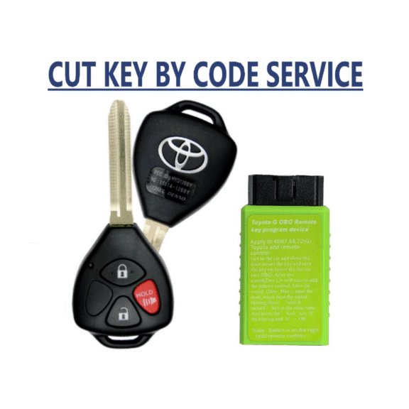 Toyota HYQ12BBY Chip Key Cut & Programming Tool Kit for 2010-2016 4Runner Yaris RAV4