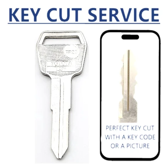 KEY CUT + TR23 / T61F / LUV1 / TA15 Key Blanks for Chevrolet and Toyota Models