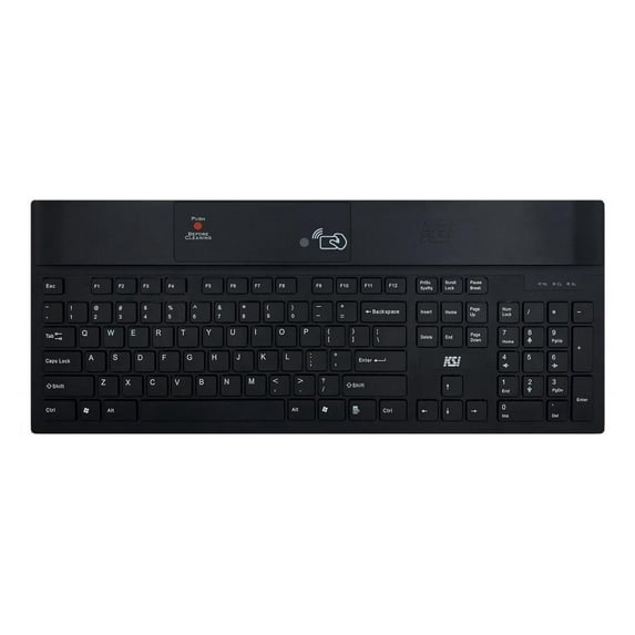 KEY SOURCE INTERNATIONAL 104 USB KB W/RFID Dual FREQ Reader & Cleaning Button
