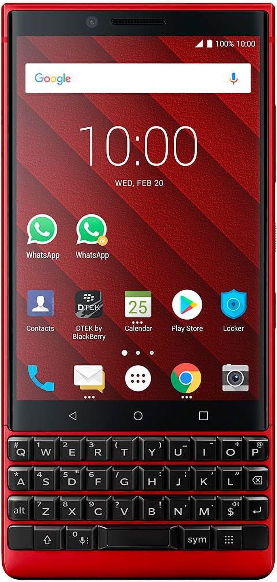 BlackBerry KEY2 Red Edition Smart Cell Phone - 128GB Memory