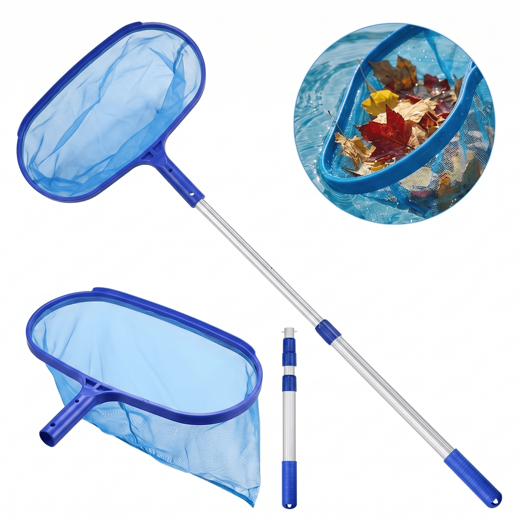 Long Handle Pool Net KEYAHAPPY Pool Net with 13.4