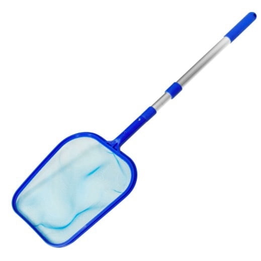 KEYAHAPPY Pool Skimmer Net with Fine Mesh, Adjustable 17-40" Telescopic Pole, Surface Cleaner Pool Net for Swimming Pools, Hot Tubs, Spas and Fountains