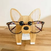 KEYBANG Christmas Savings! Corgi Glasses Stand Cute Pet Wooden Ornaments For Desktop Decoration Artwork for Christmas Party Decoration ,Christmas Decorations (Buy 2 get 1 free)