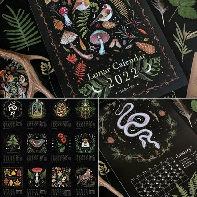 KEYBANG Christmas Savings! Dark Forest Lunar Calendar 2024 Illustrated ...
