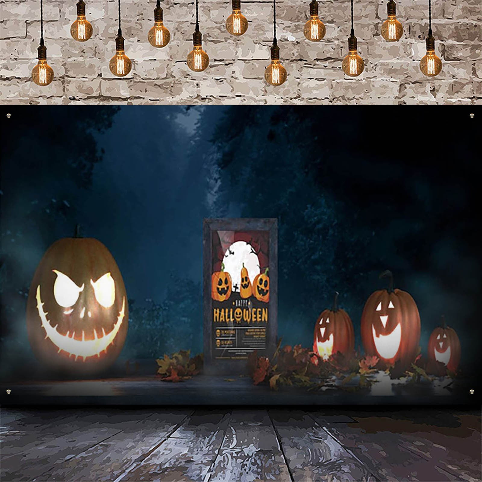 KEYBANG Clearance Halloween Decorations, Halloween Background Carnival