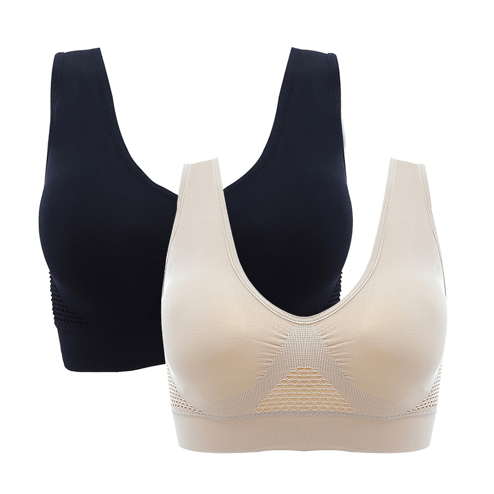 KEYBANG Clearance Women's Plus Size Bras Push up Bras for Women Lightweight WireFree Sports Bra