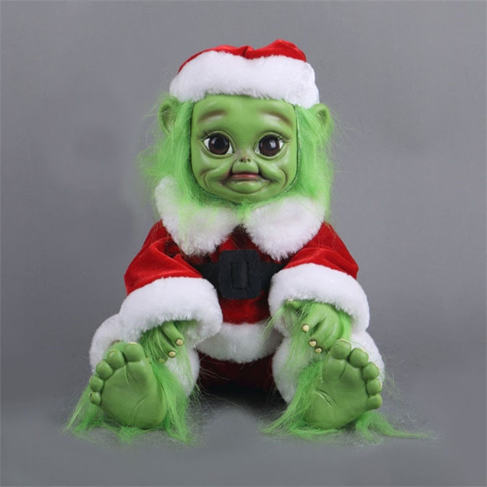 KEYBANG Don't Miss Out! 10.62" Christmas Green Thief Doll Stuffed Plush