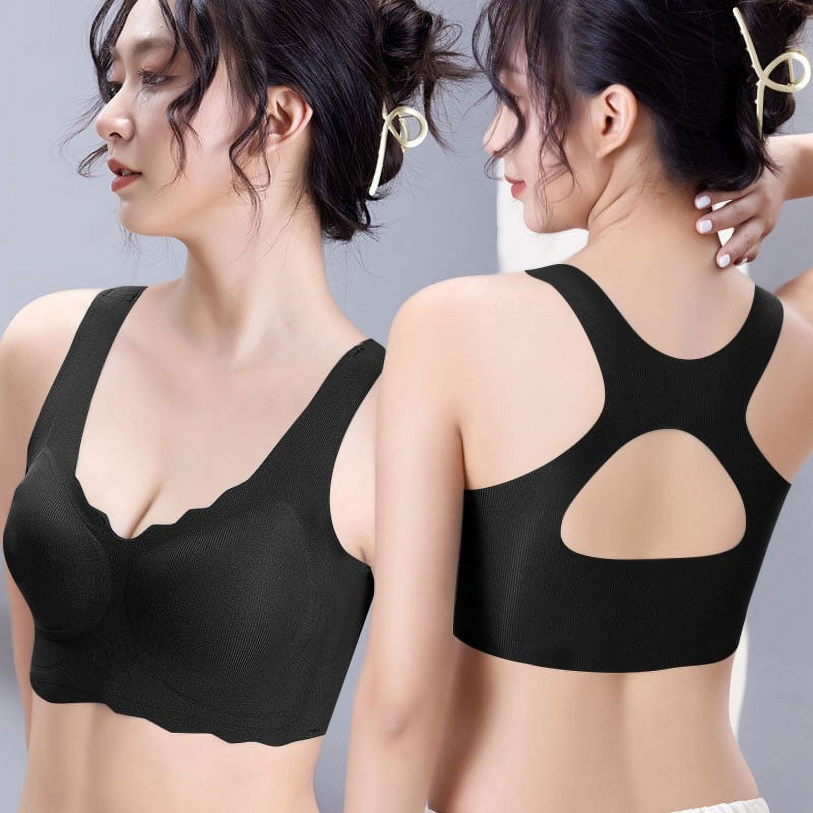 KEYBANG Nipple Cover Women’s Smooth Comfort Wireless Convertible T-Shirt  Bra(Buy 2 get 1 free)