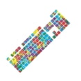 thumbnail image 1 of KEYBOARD - Removable Kids Teens Bedroom Funky Style Keyboard Decoration Multicolored Art Design Vinyl Wall Decal - Home Living Room Décor Computer Peripheral Output Device Wall Sticker 20" x 20", 1 of 3