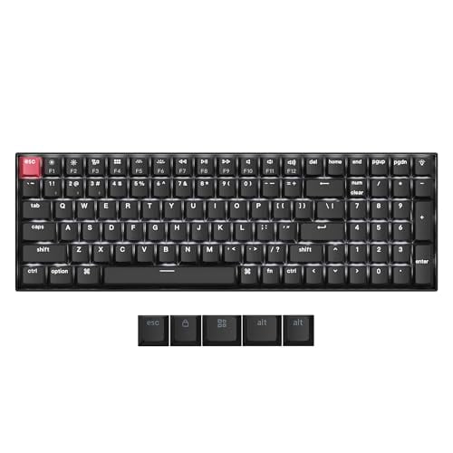 KEYCHRON K4 QMK WIRELESS CUSTOM MECHANICAL KEYBOARD 96% BLUETOOTH V3 RED SWITCH